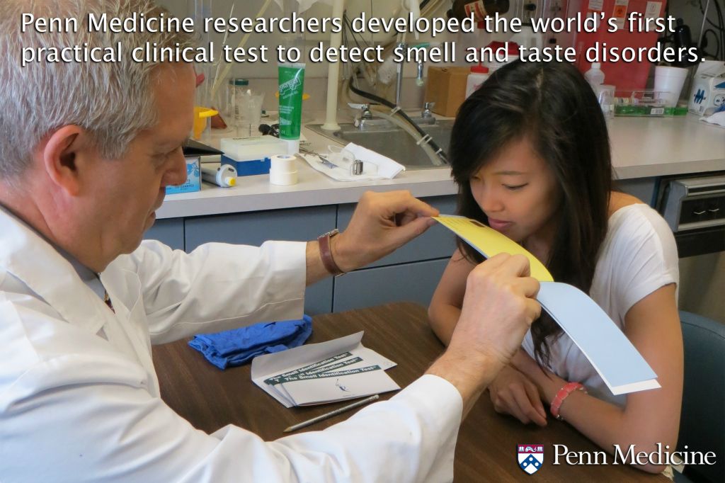 Penn Medicine researchers developed the world's first practical clinical test to detect smell and taste disorders. (For the record, no, it was not right under their noses the whole time.)